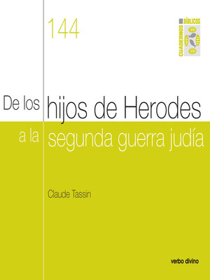 cover image of De los hijos de Herodes a la segunda guerra judía